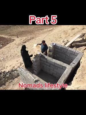 Builds a safe haven for her dog： Plastering; Grandma's new project. Part 5. #nomads #rural #villagelife #respectwomen #respect #nomadslife #nomadslifestyle #nomadiclife 