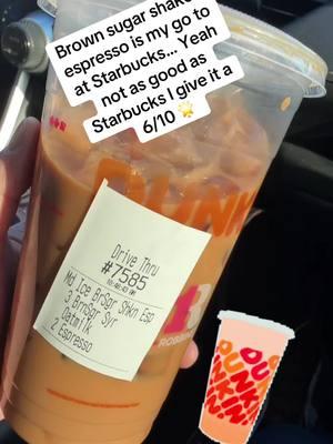 #dunkin #shakenesspresso #6stars #dunkinreview #starbucks 