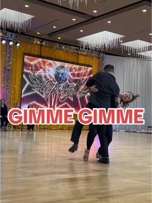 Enjoy the new year with this fun 100% improv swing dance 🤩🥰 @ABBA #gimmegimmegimme #dancers #westcoastswing #Love #improv #reel 