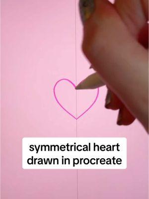 How to draw a symmetrical shape in procreate! 🩷#procreateart #procreatetutorial #procreatesymmetry #procreatetutorials #procreateapp #procreatetips  #onthisday 