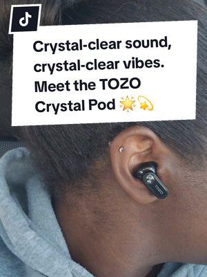 TOZO Crystal Pods Hybrid Active Noise Cancelling Wireless Earbuds, Dual Mics ENC Al Clear Calls, Bluetooth 5.4 in Ear Headphones, 35H Long Playtime, IPX5 Waterproof Headset, 32 EQs Via App  #TOZO #TOZOCrystalpods #TozoEarbuds #techreview #productreview 