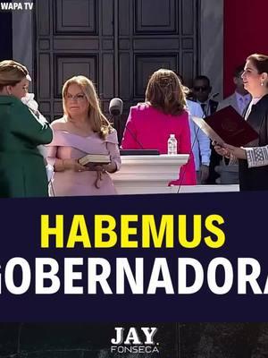 👩 Jenniffer González Colón se convirtió en la décimotercera gobernadora de Puerto Rico tras jurar como primera ejecutiva temprano en el Tribunal Supremo y luego de manera simbólica en las escalinatas del Capitolio. ¿Qué te pareció la toma de posesión? #PuertoRico #Gobernadora #Juramentación