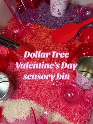 Reposting this @Dollar Tree Valentine’s Day sensory bin from last year since they have their Valentine’s Day stuff out already!  Sensory bins are a great way for your kids to discover textures, colors, and new ways to engage their senses. They encourage creativity, fine motor skills, and independent play, and can be super simple and customizable for any age or theme!  #fyp #MomsofTikTok #pregnant #toddlermom #momof2 #momlife #sensorybin #toddleractivities #toddleractivitiesathome #dollartree #valentinesdayactivities 