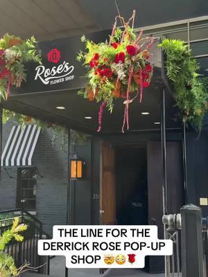 Chicago showed up for Derrick Rose  🌹 🤩 #chicagobulls #derrickrose #popupshop 