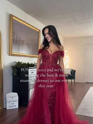 Only the best this year♥️ @AWBRIDAL  Code Maleya15 for 15% off Dress:  LF24228CP, Deep Claret  Shoes:  HX2407CP #awbridal #awbridalIRL #explore #promdress  #specialocassion #weddingshoes #bridalshoes #weddingheels #tryon #ootn #outfitinspo #style #holidayoutfit #formalwear #eveningwear #accessories #dresses #styleinspo #hoildaycollection #weddingguestdress 