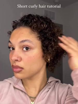 Simple and cute☺️ #fyp #hairtok  #curlyhair #curls #curly #curlyhairdontcare #curlyhairstyles #bigchop #shorthair #curlycommunity #shorthairdontcare #shorthaircut #hairstyles #hairstyle #curlyhair 