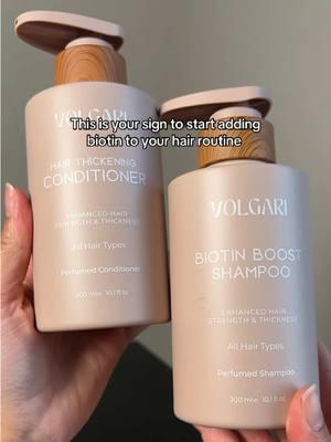 Adding biotin to my hair routine! #hairtok #haircare #HairCareTips #biotin #biotinshampoo #thickhair #hairstrengthening 