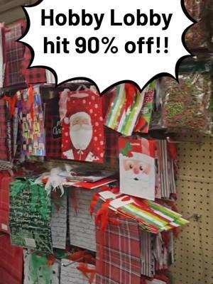 HOBBY lobby 90% off Christmas!! RUN! DID YOU SCORE TODAY? #hobbylobbyfinds #hobbylobby #clearancefinds #savingmoney #viralreels #viral #trending #clearancefind #clearancehunter #clearance 