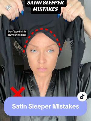 #satinsleeper #satinsleepertutorial #satinbonnet #hairbonnet #dryhaircare #overnighthaircare #wavedefinition #hairbreakage #hairgrowthtips #hairdamage #hairtangles