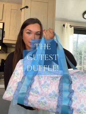 @Summer Ford the girls need this 😂 you do too!! 🤍🤭  #duffle #weekendbag #carryonbag #carryon #bows #grandmillenial 