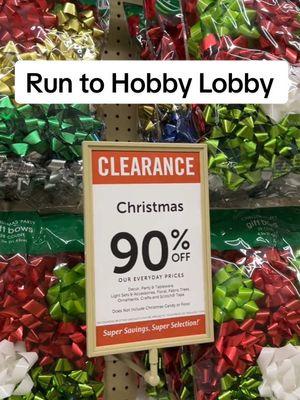 GO!! 😱🎄 90% OFF Hobby Lobby Christmas Clearance! RUN, don’t walk! 🏃‍♀️ Hip Tip: If your store still has wrapping paper, grab that FIRST. It’s thick, heavy-weight paper and so many readers (and team members) say it’s the best wrapping paper to buy. #HobbyLobbyClearance #ChristmasDeals #HolidaySavings #ClearanceFinds #ShopSmart #BudgetFriendlyBuys @Hobby Lobby 