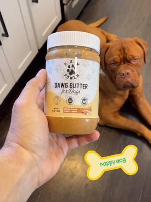 Smart doggos know the good stuff. Your dog deserves their own peanut butter without all the nasty extras in human PB. Every purchase supports rescue dogs #dog #dogs #dogtok #doglovers #dawgbutter #pawpower 