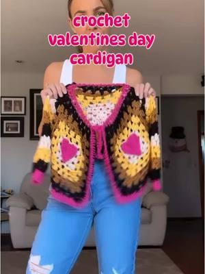 Valentines Day is right around the corner 🩷 You can start now and have this done before it’s here! #crochet #vday #crochettok #crochetcardigan #crochetstyle