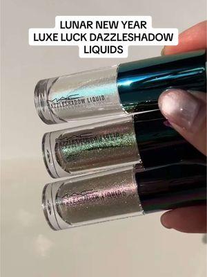 Let your eyes Sss-parkle this Lunar New Year 🐍✨ These limited-edition Dazzleshadow Liquid eye shadows from the Luxe Luck collection are available now at MAC, and online @macys and @nordstrombeauty. #LNY