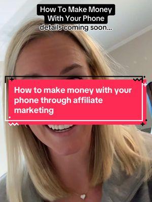 Sneak peak 👀… It’s gonna be value packed. Full of helpful details  that will set you on the path to meeting your goals And it’s gonna be completely free 🤩 Comment PHONE, Follow me and save this video to make sure you don’t miss any updates. ##creatorsearchinsights##howtomakemoneyfromyourphone##affiliatemarketingtips##howtostartaffiliatemarketing How to make money with your phone Affiliate Marketing  How to actually start affiliate marketing  How to make money as a beginner