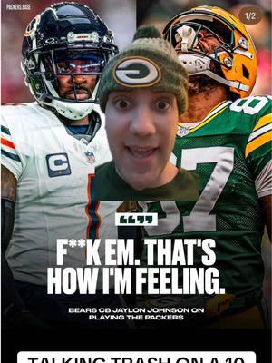 LOST 11 STRAIGHT TO US AND TALKING LIKE THIS! #greenbaypackers #chicagobears #jordanlove #jaylonjohnson #joshjacobs #christianwatson #romeodoubs #jaydenreed #jairealexander #calebwilliams #djmoore #keenanallen #footballtiktok #fyp 