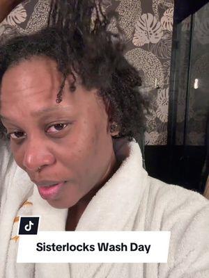 First time at home #sisterlocks shampoo attempt! @DahLs House of Beauty #sisterlocksjourney #microlocs #babylocs #tinylocs 