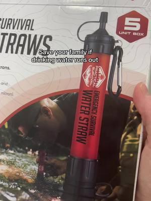 Make sure to have at least one for everyone in your family in case of emergency! Order from the cart #emergency #waterfiltration #prepper #waterstraw 