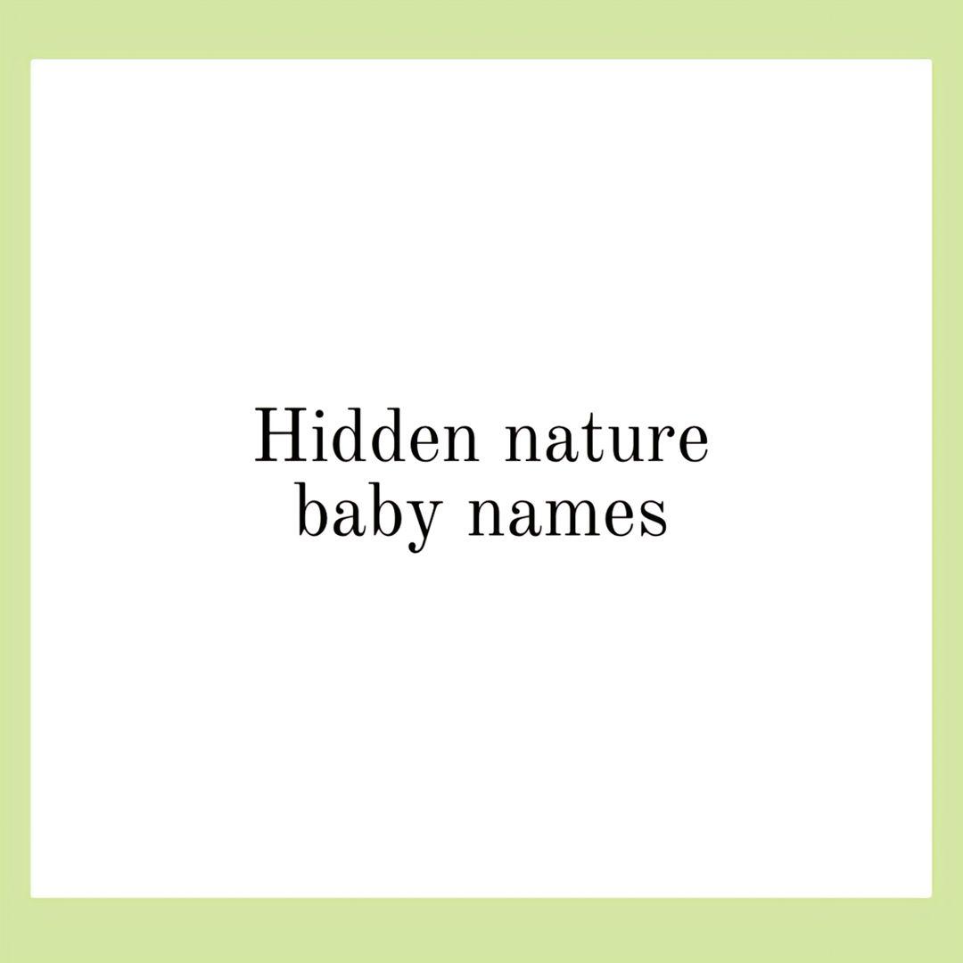 These are so sweet and should be used more often! #nameideas #naturenames #girlnames #babynamesilove #babynameinspo 