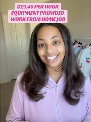 $19.40 per hour full-time work from home job with benefits and equipment provided! This role is entry-level and you only need a high school diploma to apply! #remote #equipmentprovided #homeoffice #workfromhome #wfh #wfhjob #wfhjobs #remotejob #remotejobs #onlinework #workfromhomejob #workfromhomejobs #entrylevel 