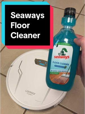 The #seaways #cleaner is gentle enough on your #robotvacuumcleaner and gets your floor looking good and house smelling great! #reviews #floorcleaner 