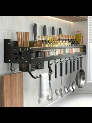 For someone who doesn't have a lot of counter space I love this.  #metalshelforganizer #kitchengadget #wallshelf #freeupyourcounter #kitchen 