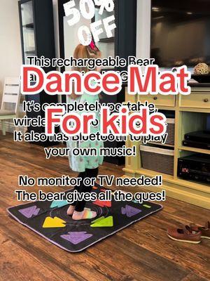 The proof is in the play!  This dance mat is a huge hit!  What a great way to get kids off screens and moving! It’s so easy to use! #dance #dancemat #dancetoy #kidsdance #dancer #dancedance 