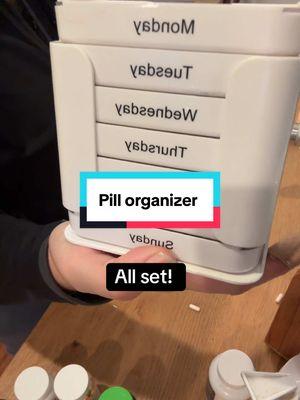 This has been a game changer for managing my meds and supplements #pillorganizer 