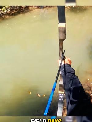 Solo survival with only a bow and arrow #bowandarrow #fishing #catchandcook #camping #survival #Outdoors #fyp 