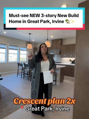 Crescent plan 2X at great Park.  Tons of square footage, great layout, and an extra living space and bedroom on the third level!  Message me if you’re interested in a model home tour - but don’t wait since incentives will probably won’t last long  #newbuild#irvine#greatpark#ocrealtor#ocrealestate