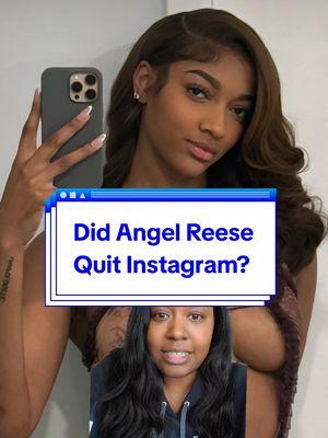 Did Angel Reese quit Instagram because of bullying? #angelreese #ChicagoSky #WNBA #basketball #womensbasketball #popculturenews #popculture #celebrity #bayoubarbie #chibarbie #doubledouble #sports #womenssports #wbb #UnapologeticallyAngel 