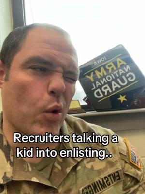 I mean come on! I know you! You know you! Enlist today!! • • • • • #miltok #enlist #fyp #iowanationalguard #drillsergeante #recruitment #basictraining #infantry #comedy 