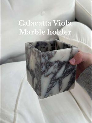 Amazon Calacatta Viola Marble holder #calacattamarble #marblehomedecor #amazonhomedecor #marbledecor 