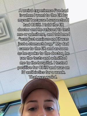 For everyone in my previous video telling me the ER never dismisses women by telling them it’s anxiety. #anxiety #cdiff #er 