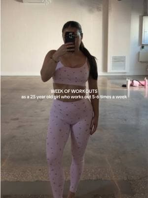 week of workouts as a 25 year old girl who works out usually 5-6 times a week ⭐️ #pilates #morningpilates #pilatesworkout #hotpilates #weekofworkouts #pilatesreformer #creatorsearchinsight #workout #fitness 