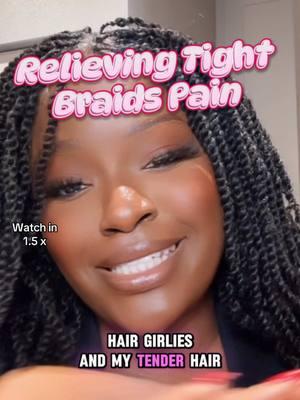 #creatorsearchinsights let’s help each other out by leaving tips and tricks in the comments ❤️ #braids #painfulbraids #tractionalopecia 