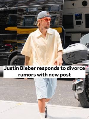 Justin Bieber responds to divorce rumors with new post #justinbieber #haileybieber #haileybaldwin