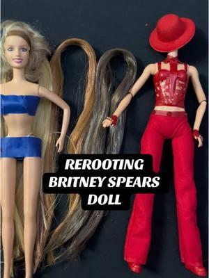 Let’s give the Britney Doll some brand new hair from @Doll Planet Hair 💇‍♀️❤️✨ #britneyspears #dolls #barbie #dollhair #dollcollector #custom #customdoll #dollmaker 