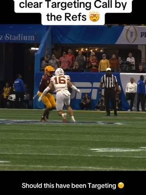 Did the Refs Rob ASU out of a Clear Targeting Call that could have set them up to win the Game!!! #asufootball #texasfootball #cfbplayoff #cfb #peachbowl #sugarbowl #targeting #football #cte 