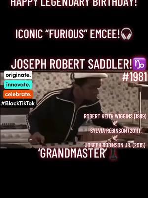 #BelatedPost. #LegendaryPost. #IconicPost. January 1, 1958. Happy Belated 67th Birthday, “Grandmaster Flash!”♑️ Written by Clifton "Jiggs" Chase. Melvin Glover. George Jackson. And Sylvia Robinson. Produced by  Sylvia Robinson. And Joey Robinson Jr. For Grandmaster Flash and the Furious Five single. The Adventures of Grandmaster Flash on the Wheels of Steel made #55/BB R&B Singles Chart.🔥 #legend #icon #josephrobertsaddler #january1 #1958 #capricorn #adventuresofgramdmaster #flash #wheelsofsteel #1981 #rap #hiphop #soul #rnb #dance #pop #postdisco #grandmasterflash #thefuriousfive #makingtheband #makingthecut #80smusic #80sclassic #tiktokmusic #tiktokclassics #viralmusic #viralvideo #viraltiktok #fyp 