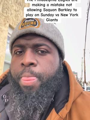 The Eagles should give Barkley the opportunity to set the new NFL single season rushing record in Week 18 vs New York Giants  #fyp #nfl #sportstiktok #contentcreator #philly #phillytiktoker #sportstiktok #sports #philadelphiaeagles #jawn #muslim 