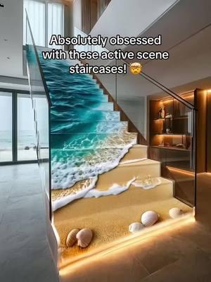 These epoxy active scene staircases are absolutely mesmerizing! 😱😱 #epoxyart  #epoxy #interiordesign #tiktokmademebuyit 