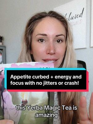 This truly is magic tea.🫖  -less bloating -energy and focus with no jitters -gut health help -curbs my appetite like woah!! I am shocked at how well this works and I’m only one week in! I’m a believer (and I’m normally NOT a believer.) Tastes great too. Try it for yourself!  #yerbatea #curbyourappetite #weightlosstea 