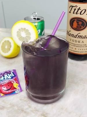 Purple Titos Kool-Aid Vodka #cocktails #koolaid #vodka #purple