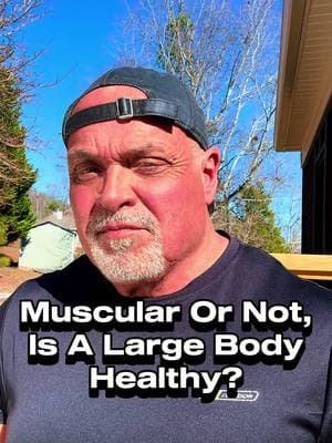 Muscular or not, is a large body healthy?  #healthy #fitover50 #healthyheart #obesity #over50 #fitnesstips 