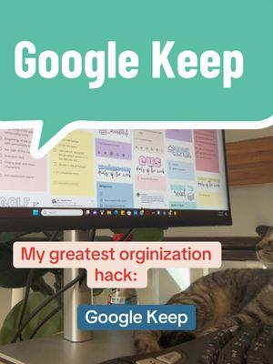 My greatest orginization hack is Google Keep! I don’t know what I would do without my lists! #googlekeep #orginization #2025