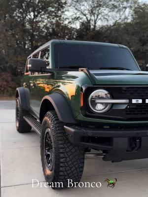 She’s a dream 🍃🐎🍃 #bronco #broncoscountry #broncogirl #newcar #carsoftiktok #FordBronco #wildtrak #car #momcar