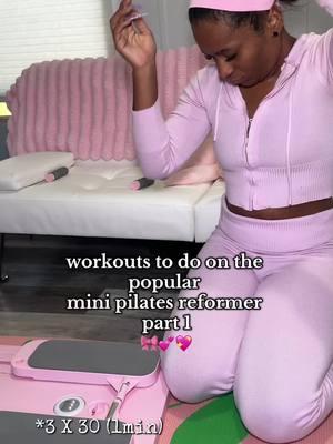 down 3lbs since using it so i can't wait to keep going 😭💕😮‍💨 i do rotate my workouts but here's part 1! #pilates #pilatesathome #pilatesreformer #pinkpilatesprincess #pilatesboard #workoutathome #tiktokshopfinds #tiktokshopfitness #tiktokshopnewarrivals #spotlightfinds 