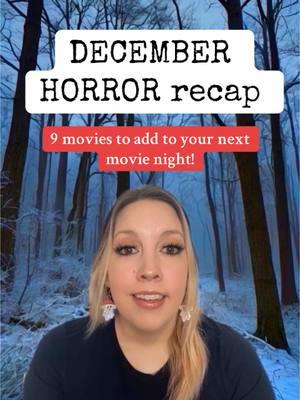 December HORROR recap! 9 movies I watched last month + where to watch 🍿 #horrorrecommendation #horrorhideout #horrorfilms #2024movies #movies #watchrecommendation #whattowatch #whattowatchnow #horrortowatch #horrormoviesuggestions #watchlist #movierecap #heretic #speaknoevil #netflix #tubi 