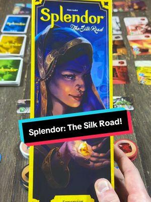 💎I FREAKING LOVE SPLENDOR💎 and it recently got a brand new expansion! The Silk Road brings cities into the fold which will set new winning conditions, of which only one needs to be met. It also introduces trading posts that, when earned, give you huge benefits like taking an extra coin after you buy a card. It’s also modular with the other expansions so you can mix it up any time you play. #boardgame #splendor #boardgametiktok #GameNight #games #happygaming 